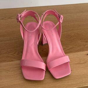 Madden Girl Pink Strappy Heels